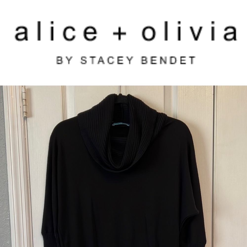 Alice + Olivia Black Wool Sweater